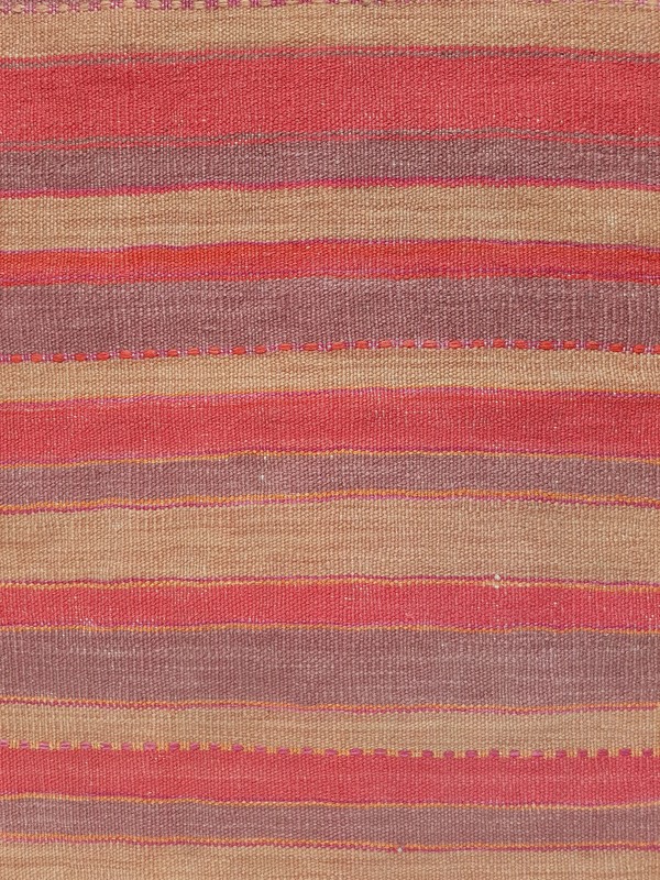 Vintage Traditional Handmade Turkish Striped Wool Multi Kilim Runner 6x1.8ft gallery