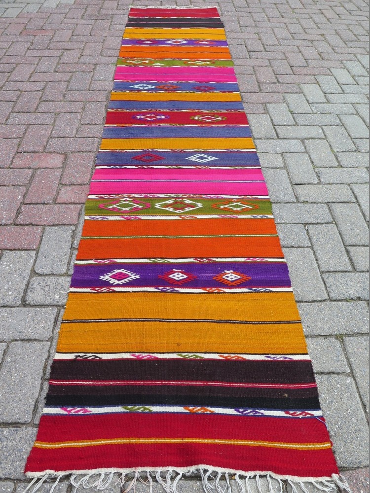 Runner Rug, Hallway Rug, Anatolia Kilim Runner, Carpet Runner, Long Rug 23"X113"