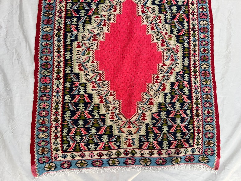 88 x 310 cm Stunning Vintage Super Fine Quality Senneh Knots Four Medallion Rug gallery