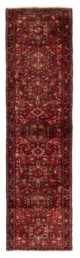 2'7" x 9'5" Vintage Hand-knotted Runner Rug Traditional Oriental Wool Carpet