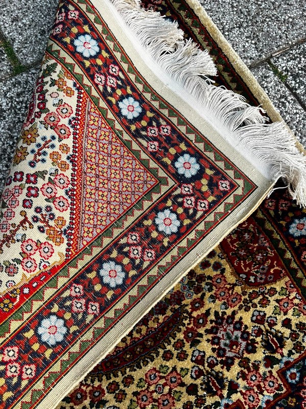 Silk on Silk Hereke Turkish Rug Antique 1.9x2.5ft Hand Knotted Rare Silk gallery