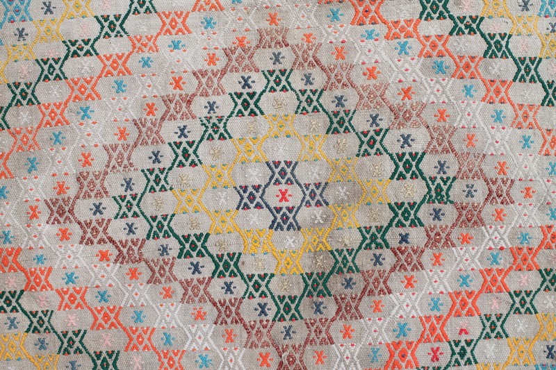 Turkish Kilim Rug 34''x43'' Hand Woven Konya Cicim Kilim 88x110cm gallery