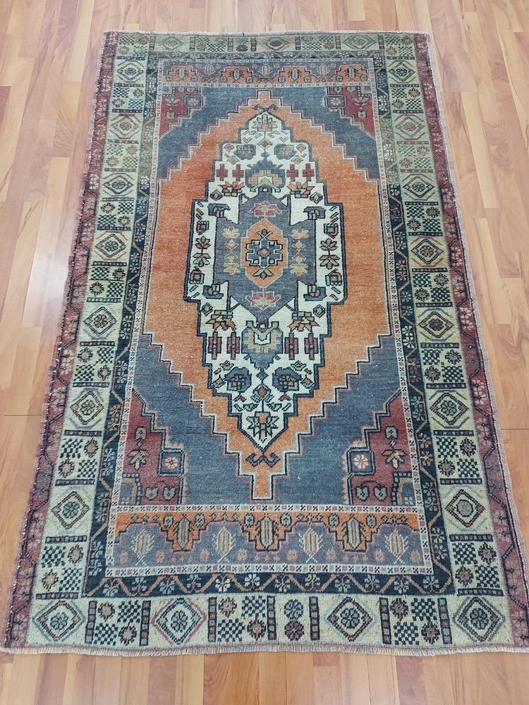 4.26x6.95 ft Anatolian Handmade Carpet Rug, Wool Kitchen Rug, Nature Bedroom Rug