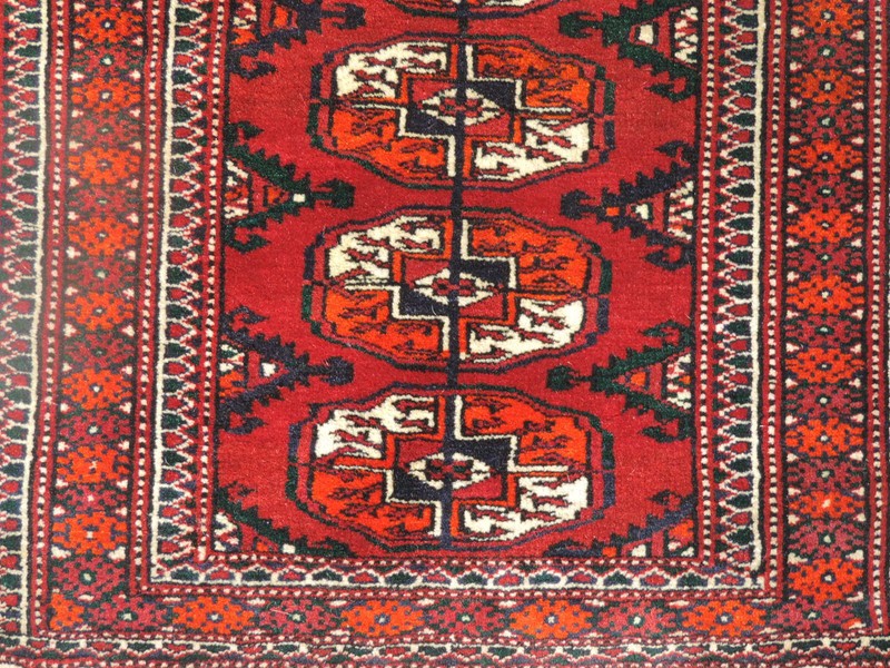 2x3ft. Handmade Turkoman Wool Rug gallery