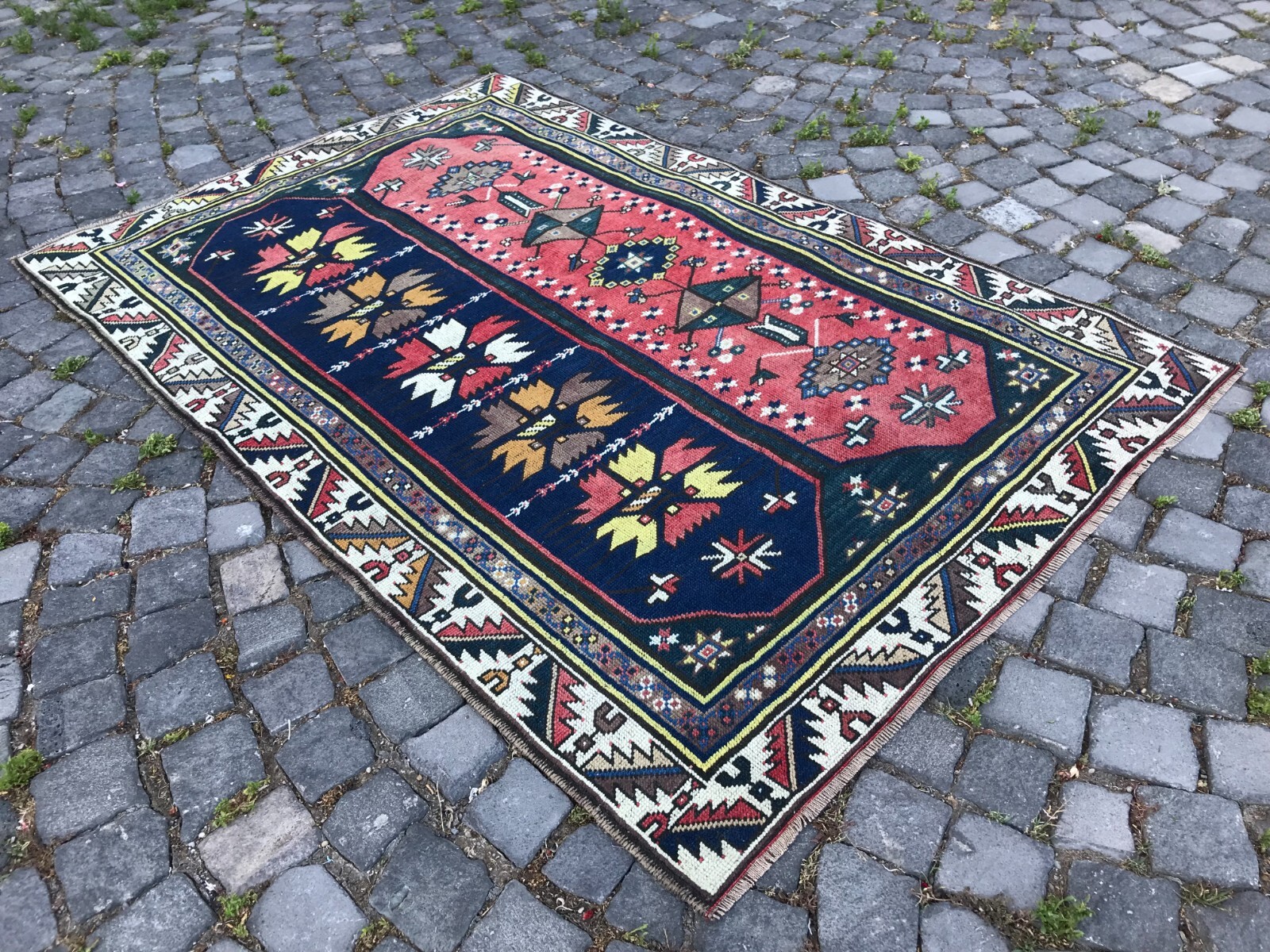 Handmade Rug Turkish Area Rug Vintage Rug Oushak Rug Antique Rug Bohemian Rug gallery