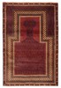 Vintage Hand-Knotted Area Rug 3'6" x 5'6" Traditional Oriental Wool Carpet gallery