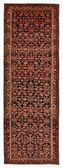Vintage Hand-knotted Runner Rug 3’8″ x 10’8″ Traditional Oriental Wool Carpet