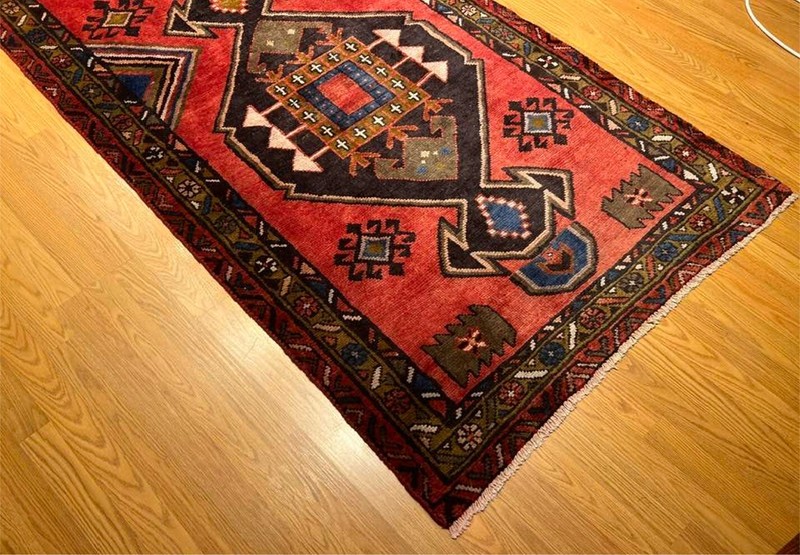 3.8 x 13 Handmade Village Made One Of A Kind Kurdish Runner_Natural Dyes Wool gallery