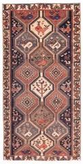 Vintage 4’8″ x 9’6″ Traditional Hand Knotted Vegetable Dye Wool Area Rug