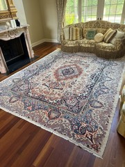 Handmade Kashmar Persian are rug 10×13