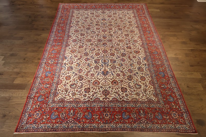 Traditional Large Area Rug 10x16 Ft Handmade Antique All-Over Vegetable Dye gallery