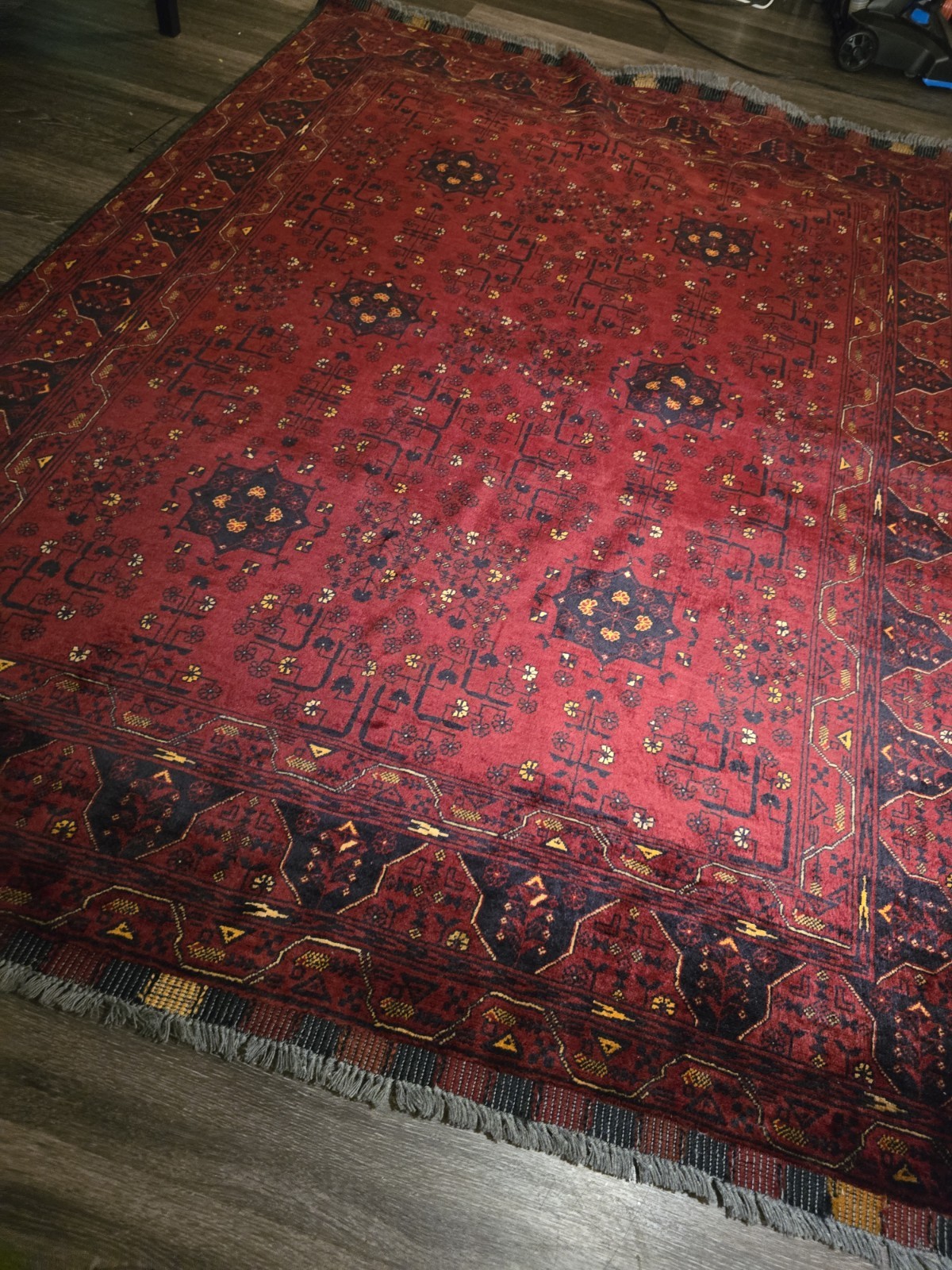 Bilicik Afghan Hand Woven Rug 5ft X 6ft 7in gallery