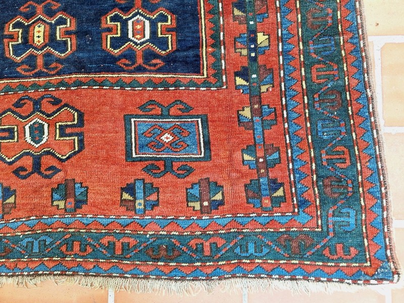 an antique Fachralo Kazak rug gallery