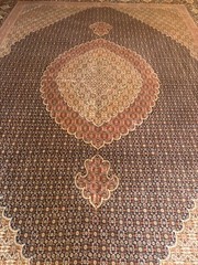 13×9.7 . HANDMADE RUG. CARPET . HAND MADE wool and silk
