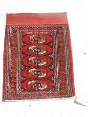 2x3ft. Handmade Turkoman Wool Rug
