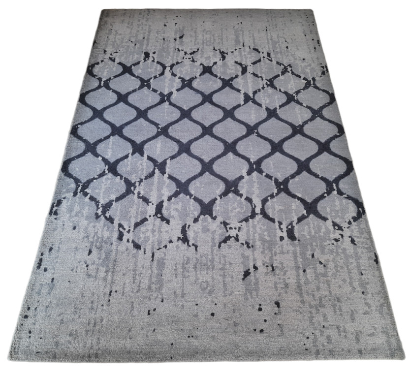 Erase Design Handmade HIgh Quality 100% Wool Area Rug Modern Area Rug