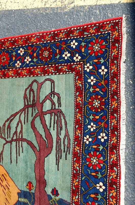 CIRCA 1920s ANTIQUE FINE CAUCASIAN GHARABAGH_KARABAKH RUG 4.10x7.8 HIGH KPSI gallery