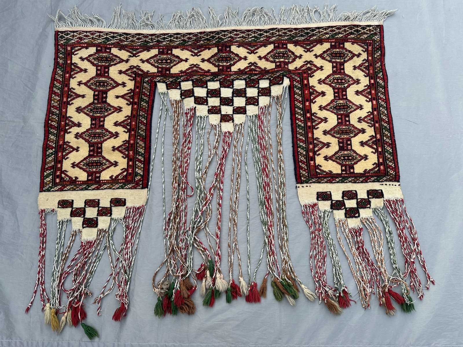 2'5x4'2 ft Turkmen Jalar Hand Knotted Vintage Rug | Wall Hanging Decorative Rug gallery