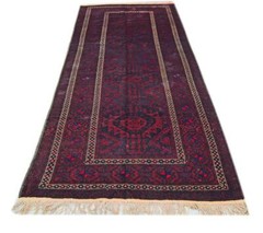 Tribal Vintage Earth Tone Rustic Afghan 3′ 10″ x 9′ 4″ Brown Hand Knotted Area r