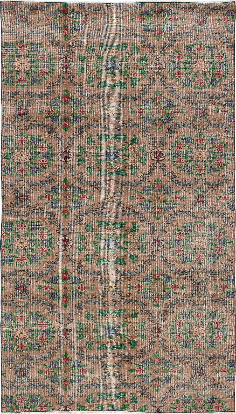 Vintage 4'9" x 8'6" Traditional Hand Knotted Vegetable Dye Wool Area Rug gallery
