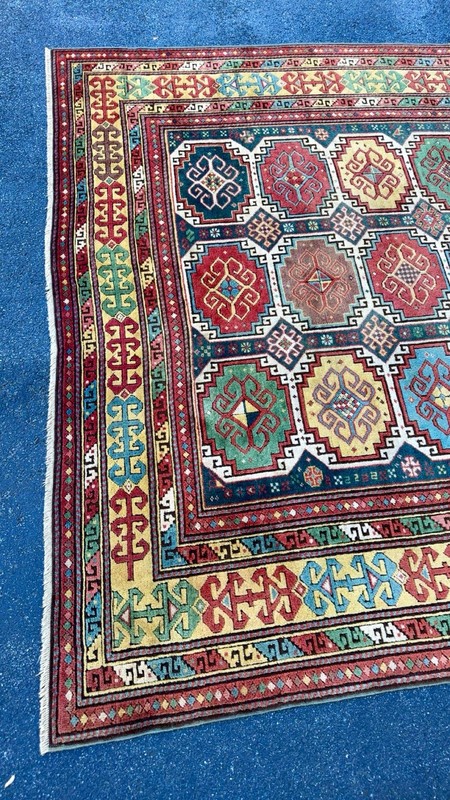 7x9 ft S-Antique Caucasian Moghan Rug gallery