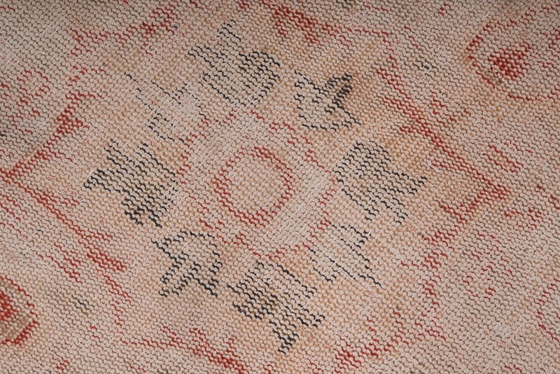 Faded Turkish Rug Vintage Area Rug Old Oushak Rug Antique Rug 5x9 Handmde Rug 16 gallery