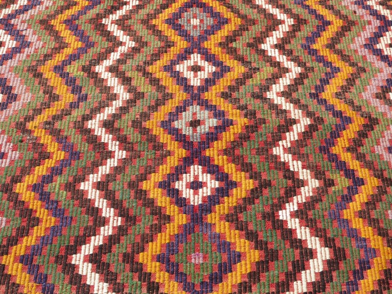 Home Decor, Area Rugs, Handmade Floor Carpet Turkish Kilim Wool Teppich 72"X112" gallery