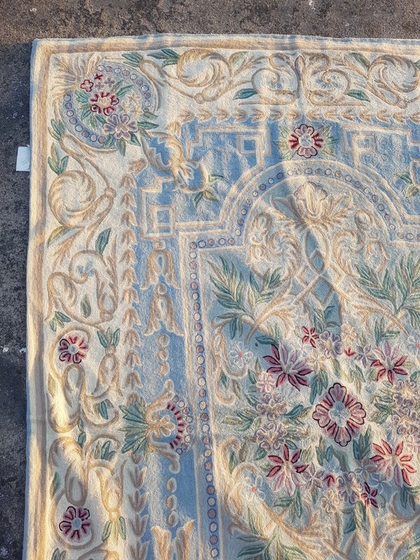 Vintage Hand Woven Traditional Kashmiri Multicolor Kilim Rug Carpet 200x141 cm gallery