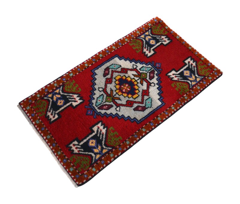 Hand Knotted Turkish Rug Small Rug, Door mat, Kitchen Rug Entry Decor 2x3 ft apr gallery