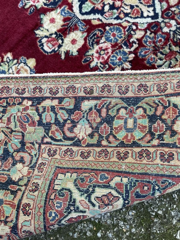 Beautiful 1920s Antique Oriental Rug 4x4’ SQUARE Ferahan Lilihan Tribal Sa Ruk gallery