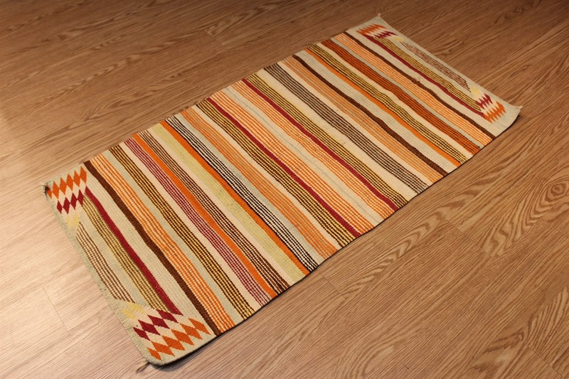 6' x 2'6" American Indian Navajo Design Handmade Hand Woven Multi color gallery