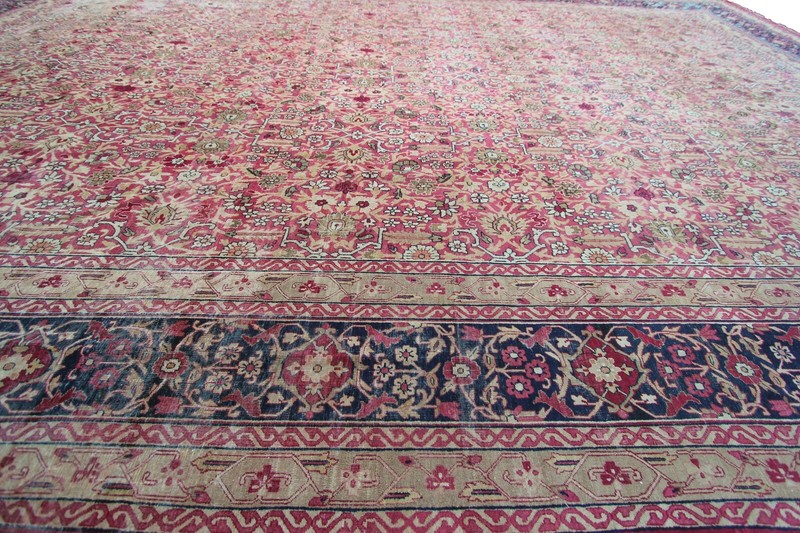 11x17 Antique Turkish Oushak Rug Fine Hereke Carpet Pink 341cm x 519cm c.1870 gallery