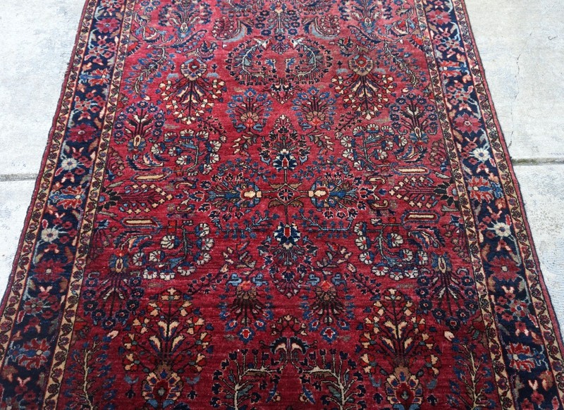 Antique Sarouk Rug 4'2"x6'1" gallery
