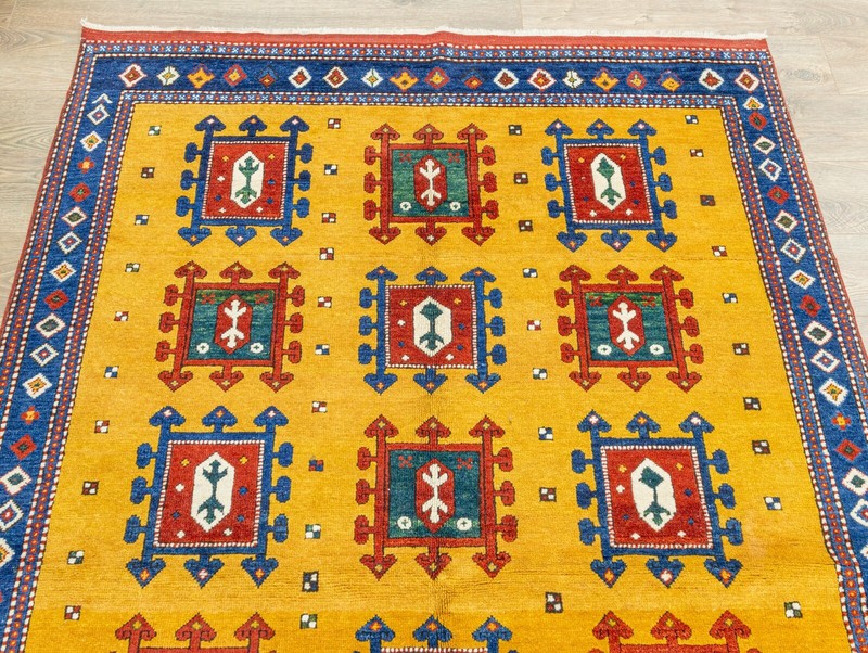 Hand-Knotted 5.3x7.10 ft Turkish Oushak Area Rug,Antique Style Natural Color Rug gallery