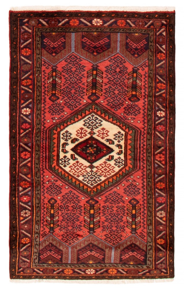 Vintage Hand-Knotted Area Rug 3'4" x 5'6" Traditional Oriental Wool Carpet