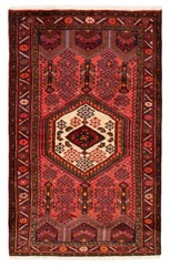Vintage Hand-Knotted Area Rug 3’4″ x 5’6″ Traditional Oriental Wool Carpet