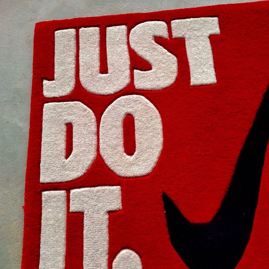 Custom Hand-Tufted Wool Rugs , Just Do It wool rugs gallery