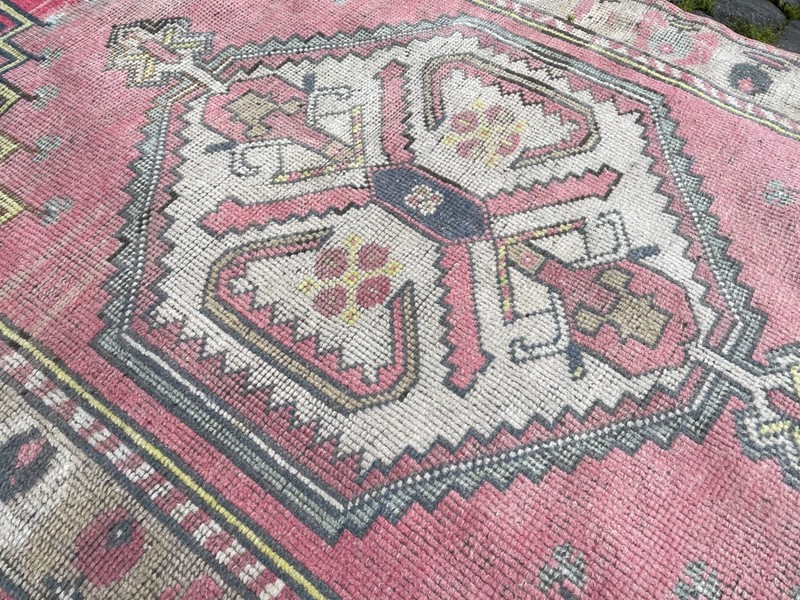 Home Decor Rug, Turkish Vintage Rug, Boho Decor Rug, 3,4 x 5,7 ft gallery