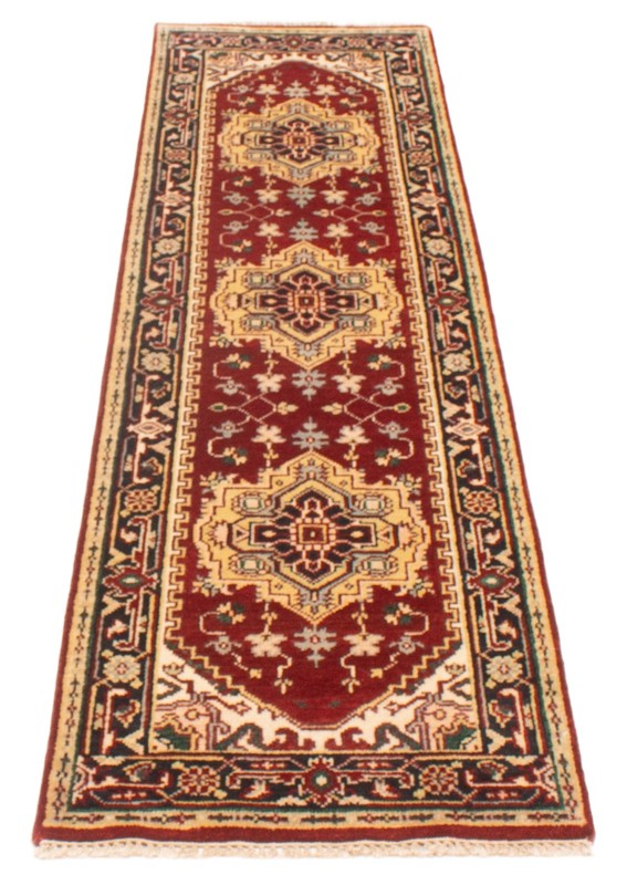 Vintage Hand-knotted Runner Rug 2'6" x 9'9" Traditional Oriental Wool Carpet gallery