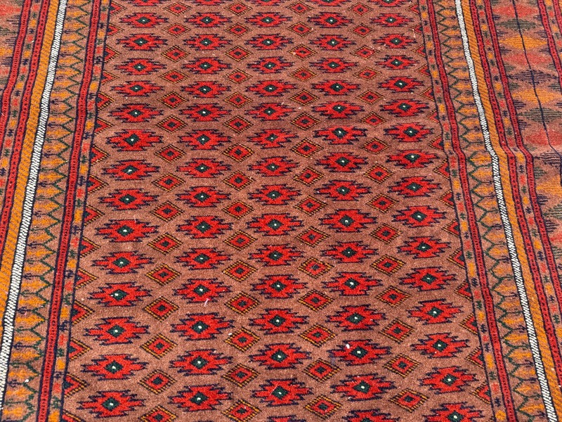 4x6 ft Fine Afghan Hand Knotted Vintage Area Rug Tribal Baluchi Geometric Carpet gallery