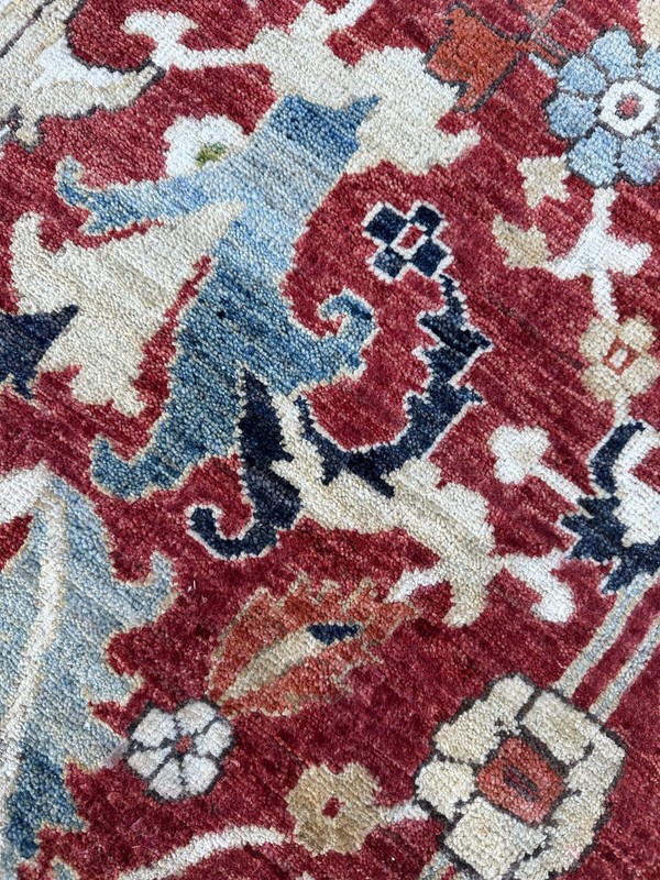 Contemporary Handmade Afghan Oriental Rug, Geometric Allover Design, 9x12 gallery