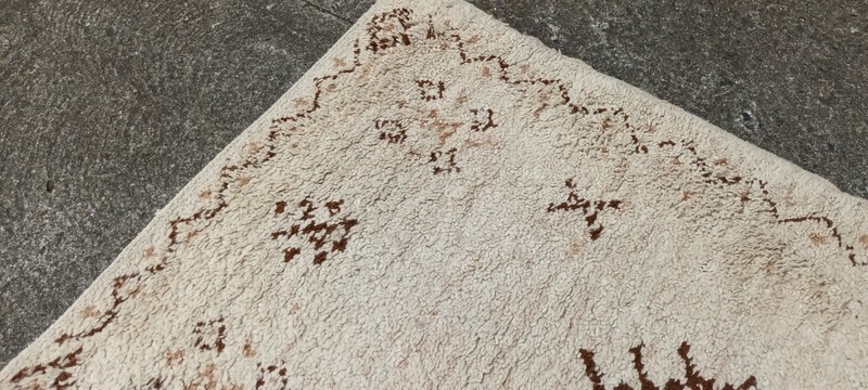 60s Berber Carpet Vintage Rug Wool 150 x 92 Morocco Bridge 70s G23 gallery