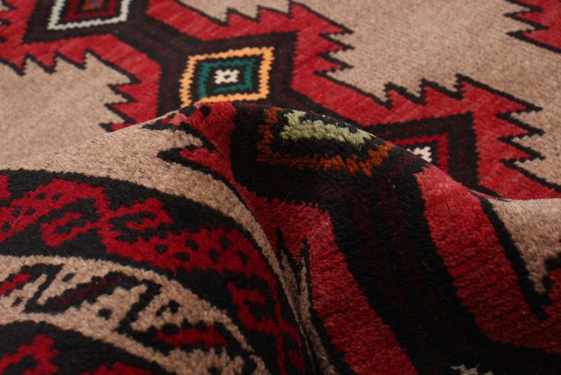 Vintage 3'6" x 5'11" Traditional Hand Knotted Vegetable Dye Wool Area Rug gallery