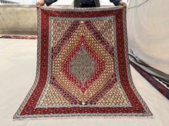 5 X 4 ft Stunning Vintage Super Fine Quality Senneh Knots Floral Oriental Kilim