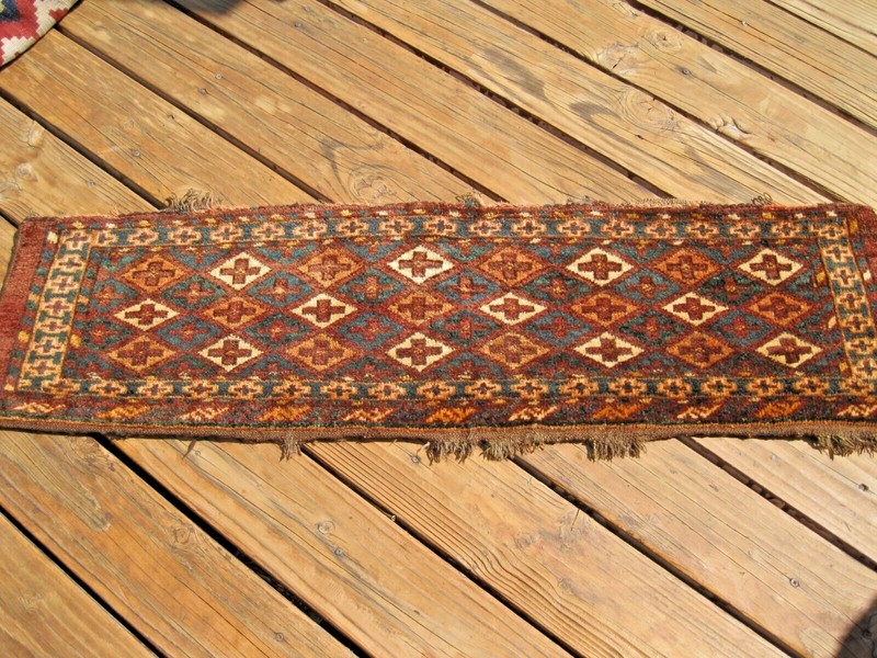 ANTIQUE 1890 EXCEPTIONAL TURKOMAN TORBA FULL PILE NICE GREEN gallery