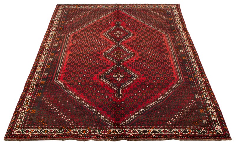 Vintage Hand-Knotted Area Rug 6'8" x 9'5" Traditional Oriental Wool Carpet gallery