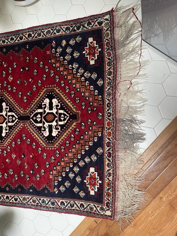 4x6 ft. Handmade Vintage Quasqui Wool Rug gallery
