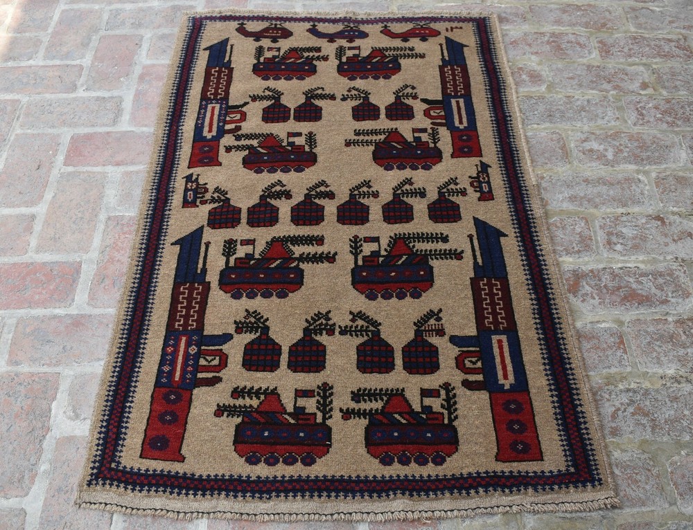 2'11 x 4'9 ft Handmade vintage afghan tribal shindand war area rug, 3x5 wool rug