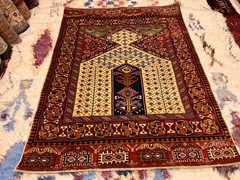 COLLECTORS’ ITEM Vintage Maresali Boteh pattern Azerbaijan Dagistani Prayer Rug