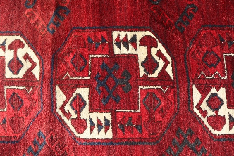 7 X 11 COLLECTORS' PIECE Antique Above 100 Years Old Ersari Turkmenistan Russian gallery